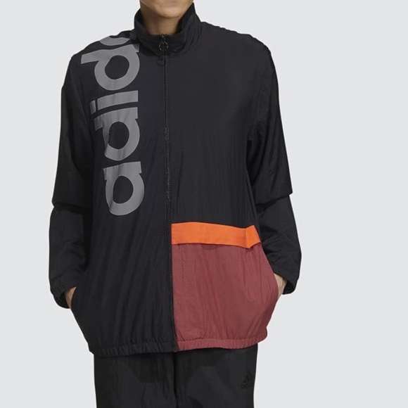ADIDAS Womens Essentials Authentic Track Wind Breaker Jacket ActiveWear Size M - Picture 2 of 10